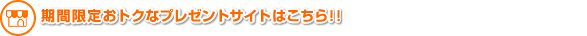 期間限定おトクなプレゼントサイトはこちら!!